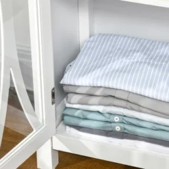 HOMCOM Sideboard, Buffet Cabinet With Adjustable Shelves, Credenza With 4 Glass Doors, White -Homcom Shop GUEST 007e3a7f 2b9e 4b85 9793 69778d47247c