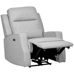 HOMCOM Electric Power Recliner Armchair With USB Charging Station, Sofa Recliner With Linen Upholstered Seat And Retractable Footrest, Gray -Homcom Shop GUEST 0334d7fe a013 4117 95fa 730938013b4f
