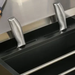 HOMCOM Rolling Kitchen Island Utility Trolley, Storage Cart On Wheels With Drawer, Spice Rack, Black -Homcom Shop GUEST 037a0180 4816 4876 b155 83ddd98b3ca7