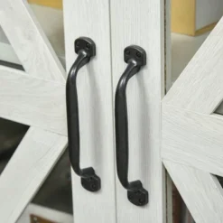 HOMCOM Rustic Kitchen Sideboard, Glass Door Buffet Cabinet, TV Stand With Adjustable Shelf For Dining Room, White 11 HOMCOM Rustic Kitchen Sideboard, Glass Door Buffet Cabinet, TV Stand With Adjustable Shelf For Dining Room, White -Homcom Shop GUEST 07e1cdbf 1d9f 437b 9d40 55410953da68