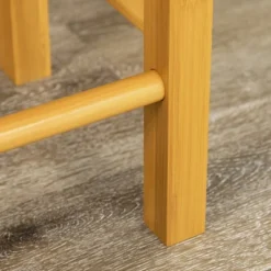 HOMCOM 3-Piece Drop-Leaf Breakfast Cart Table/Chair Set & Kitchen Island With Seating, Rolling Kitchen Cart On Wheels With 2 Storage Drawers, Brown -Homcom Shop GUEST 08e81e0c 83c4 4bc2 b4dd b4bc6f2060ec