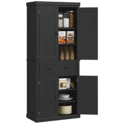 HOMCOM 72" Traditional Freestanding Kitchen Pantry Cabinet Cupboard With Doors And 3 Adjustable Shelves 19 HOMCOM 72" Traditional Freestanding Kitchen Pantry Cabinet Cupboard With Doors And 3 Adjustable Shelves -Homcom Shop GUEST 09116a42 49c3 4b20 9e19 0fa3ac943e0c