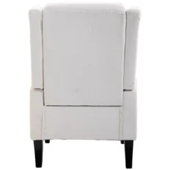 HOMCOM Button-Tufted Accent Chair With High Wingback, Rounded Cushioned Armrests And Thick Padded Seat -Homcom Shop GUEST 0b092a57 3461 4caa 98df 1194bc3e5a30