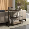 HOMCOM 39" Console Table, Modern Sofa Table With 2 Storage Shelves, Steel Frame, Narrow Entryway Table For Hallway 1 HOMCOM 39" Console Table, Modern Sofa Table With 2 Storage Shelves, Steel Frame, Narrow Entryway Table For Hallway -Homcom Shop GUEST 0b19d5f8 138a 4937 91b1 e28b95e6ecfd