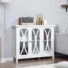 HOMCOM Sideboard, Buffet Cabinet With Storage, Adjustable Shelves, Credenza With 3 Glass Doors For Living Room, Study, White -Homcom Shop GUEST 0b2bdf13 ec29 4134 ab32 47dd62123e5a