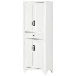 HOMCOM 67" Freestanding Kitchen Pantry, 4-Door Storage Cabinet With Drawer And Adjustable Shelves, White -Homcom Shop GUEST 0b9ec643 d739 4100 a0a7 d41146c850f1