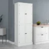 HOMCOM 72" Kitchen Pantry, 4-Door Kitchen Cabinet With 5-tier Storage Shelving, 8 Spice Racks, Interior Drawer And Adjustable Shelves, White -Homcom Shop GUEST 0f925934 0407 4a52 9e7e 835c430009ab