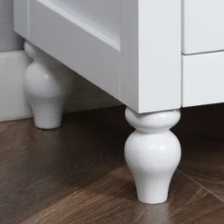 HOMCOM Sideboard, Buffet Cabinet With Storage, Adjustable Shelves, Credenza With 4 Glass Doors For Living Room, Study, White -Homcom Shop GUEST 12e19acd 0cba 456e 9383 ea0b0c7e7636