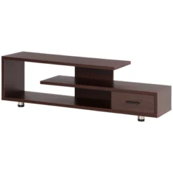 HOMCOM Modern TV Stand For TVs Up To 45", TV Cabinet With Storage Shelf And Drawer, Entertainment Center For Living Room Bedroom, Walnut -Homcom Shop GUEST 1700225b d52a 4420 ae16 3b9fb36db80d