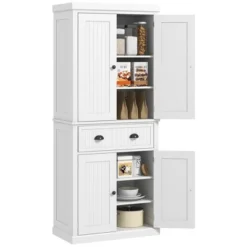 HOMCOM 72" Traditional Freestanding Kitchen Pantry Cabinet Cupboard With Doors And 3 Adjustable Shelves 18 HOMCOM 72" Traditional Freestanding Kitchen Pantry Cabinet Cupboard With Doors And 3 Adjustable Shelves -Homcom Shop GUEST 18c6dd6c 0cbb 4e77 9c4a 484d9d0de9ef