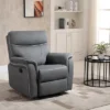 HOMCOM Manual Recliner Armchair With Thick Padded Headrest, Back And Footrest And Adjustable 150 Degree Angle, Gray -Homcom Shop GUEST 191a3f87 0ece 470d abdf b6b627aa8db8