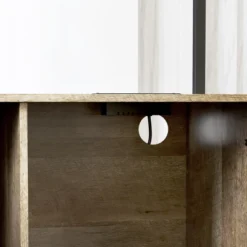 HOMCOM Baker's Rack With Power Outlet, Coffee Bar Cabinet With Storage Shelves, Microwave Stand With Louvred Door Cabinets, Gray Wood Grain -Homcom Shop GUEST 19775d20 126e 4aab b2a7 e62f3600c210