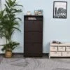 HOMCOM Trendy Shoe Storage Cabinet With 3 Large Fold-Out Drawers & A Spacious Top Surface For Small Items, Espresso -Homcom Shop GUEST 1abfbb5f 63f9 4ff3 96d1 21e2f464f891