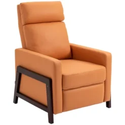 HOMCOM Manual Recliner Chair For Living Room Bedroom, Reclining Sofa Armchair With Footrest, Orange 9 HOMCOM Manual Recliner Chair For Living Room Bedroom, Reclining Sofa Armchair With Footrest, Orange -Homcom Shop GUEST 1b49531d 783d 4423 89c4 83b60009f104
