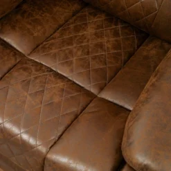 HOMCOM Overstuffed Manual Recliner Chair With Thick Sponge Padded Headrest And Armrest, And Rocking Function, Brown -Homcom Shop GUEST 1c64c861 8910 44f4 bb84 5469f19bebe5