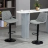HOMCOM Adjustable Bar Stools Set Of 2, Counter Height Barstools With Swivel Seat Round Steel Base, And Footrest, ‎Gray -Homcom Shop GUEST 1d50a0ea fbc7 4cab b449 f31217d9ee48