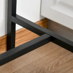 HOMCOM 3 Piece Industrial Dining Table Set, Counter Height Bar Table & Chairs Set For Small Space, Dining Room -Homcom Shop GUEST 1f7bc8c2 91de 4985 8731 0c52d7e91b83