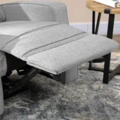 HOMCOM Electric Power Recliner Armchair With USB Charging Station, Sofa Recliner With Linen Upholstered Seat And Retractable Footrest, Gray -Homcom Shop GUEST 209860a0 e6ad 4c91 9feb ef4039c5c3ab