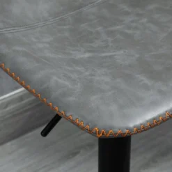 HOMCOM Adjustable Bar Stools Set Of 4, Swivel Bar Height Chairs Barstools Padded With Back For Kitchen, Counter, And Home Bar, Gray 11 HOMCOM Adjustable Bar Stools Set Of 4, Swivel Bar Height Chairs Barstools Padded With Back For Kitchen, Counter, And Home Bar, Gray -Homcom Shop GUEST 20d37ac1 fc5d 4353 8b62 840257e8f750