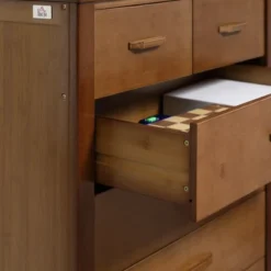 HOMCOM Tall Dresser For Bedroom, 6 Drawer Dresser, Chest Of Drawers With Bamboo Frame, Brown -Homcom Shop GUEST 2222aaed cc83 492e 86b8 8d52afdc092a