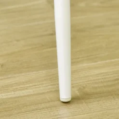 HOMCOM Bar Table And Chairs Set, 3 Piece Dining Table Set For 2 With Steel Frame And Footrest For Bar And Kitchen, White/Oak -Homcom Shop GUEST 22b3962d 1371 41b4 9594 311cb2056f7c