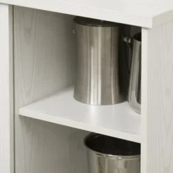 HOMCOM Modern Buffet Cabinet With Sliding Door, Wine Bar Cabinet With Storage, Kitchen/Dining Room Storage Cabinet With Shelves, White 11 HOMCOM Modern Buffet Cabinet With Sliding Door, Wine Bar Cabinet With Storage, Kitchen/Dining Room Storage Cabinet With Shelves, White -Homcom Shop GUEST 25f655ce 907f 4cf8 aefb c798796a969b