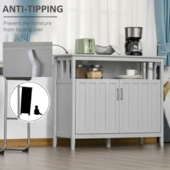 HOMCOM Sideboard Buffet Server Table With 2 Doors, Kitchen Storage Cabinet With Adjustable Shelves For Kitchen 13 HOMCOM Sideboard Buffet Server Table With 2 Doors, Kitchen Storage Cabinet With Adjustable Shelves For Kitchen -Homcom Shop GUEST 28e129f5 ca7c 4264 9ce0 8f473df11fd1