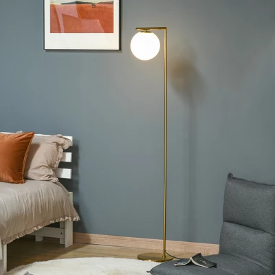 HOMCOM Metal Floor Lamp, Standing Light With 350° Adjustable Lampshade For Living Room, Bedroom, Office 3 HOMCOM Metal Floor Lamp, Standing Light With 350° Adjustable Lampshade For Living Room, Bedroom, Office