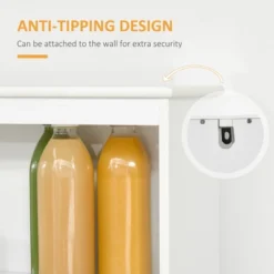 HOMCOM Modern 58" Kitchen Buffet With Hutch, Microwave Cabinet With Drawer And Storage Cupboard, White -Homcom Shop GUEST 2db034f6 c704 4e04 b467 b2af84da271a