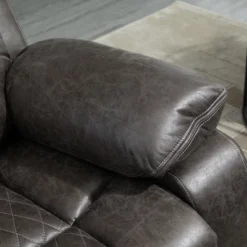 HOMCOM Overstuffed Manual Recliner Chair With Thick Sponge Padded Headrest And Armrest, And Rocking Function, Brown -Homcom Shop GUEST 2dc7516d 4d66 4b04 b12e a39a7f8222ad