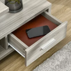 HOMCOM Modern TV Stand For TVs Up To 45", TV Cabinet With Storage Shelf And Drawer, Entertainment Center For Living Room Bedroom, Gray -Homcom Shop GUEST 2dd7cf4e 3be0 41d2 a082 c7b1f9970fce