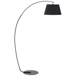HOMCOM Arched Floor Lamp, Modern Standing Lamp With Foot Switch & Metal Base, Corner Reading Lamps Tall Pole Light For Office Bedroom Living Room -Homcom Shop GUEST 3398c8bd b296 4c38 80b4 caaaff52b437