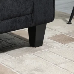 HOMCOM Modern 3-Seater Sofa 78" Thick Padded Comfy Couch With 2 Pillows, Corduroy Fabric Upholstery, Pine Wood Legs And Rounded Arms For Living Room -Homcom Shop GUEST 3ea603e2 b0cc 4adc 9914 7a760cd98ee6