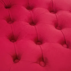 HOMCOM High Back Accent Chair, Upholstered Armless Chair, Retro Button-Tufted Royal Design With Thick Padding And Rubberwood Leg, Crimson Red -Homcom Shop GUEST 3eebe4b7 8f46 404f a19d f9efff4a0539