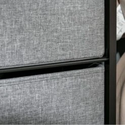 HOMCOM 5-Drawer Fabric Dresser Tower, 4-Tier Storage Organizer With Steel Frame For Hallway, Bedroom And Closet, Light Gray -Homcom Shop GUEST 41497126 42e3 424b ad65 cfae05445d90