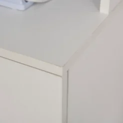 HOMCOM Freestanding Kitchen Pantry, Buffet With Hutch Storage Organizer With 2 Door Cabinets, 3 Drawers And Open Countertop, Adjustable Shelf, White -Homcom Shop GUEST 41b77806 d5e6 4ac2 8010 633fe73cf361