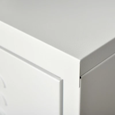 HOMCOM Industrial End Table, Living Room Side Table With Locker-Style Door And Adjustable Shelf 6 HOMCOM Industrial End Table, Living Room Side Table With Locker-Style Door And Adjustable Shelf - Image 4