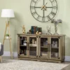 HOMCOM Farmhouse Sideboard, Buffet Cabinet, Coffee Bar Cabinet With 4 Glass Doors, Credenza, Distressed Grey 2 HOMCOM Farmhouse Sideboard, Buffet Cabinet, Coffee Bar Cabinet With 4 Glass Doors, Credenza, Distressed Grey -Homcom Shop GUEST 442d5c66 79f5 448e aa1e 9e3196d7ed50