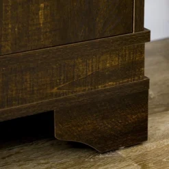 HOMCOM 72" Farmhouse Kitchen Pantry, 4-Door Rustic Storage Cabinet With Drawer And 3 Shelves, Walnut -Homcom Shop GUEST 45e8b256 4dcd 4b16 a8c2 8b6534d5f659