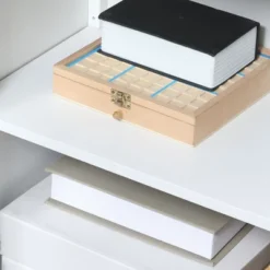 HOMCOM Kitchen Cabinet, Storage Cabinet, Sideboard Floor Accent Cabinet W/ 2 Glass Doors, Drawer, Adjustable Shelves For Living Room Entryway, White -Homcom Shop GUEST 49153cc6 59ee 4a23 bf99 f902dd8582a4