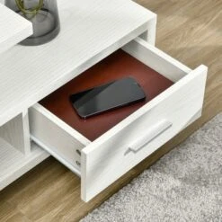 HOMCOM Modern TV Stand For TVs Up To 45", TV Cabinet With Storage Shelf And Drawer, Entertainment Center For Living Room Bedroom, White -Homcom Shop GUEST 4ed9c487 02a1 4b0f 8e33 1de37f23576e