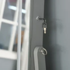 HOMCOM Floor Standing Jewelry Cabinet With LED Light, Lockable Jewelry Organizer With Full-Length Mirror, And 4 Adjustable Angles -Homcom Shop GUEST 4f3992c0 3457 466b 842c bce24d7c6f7b