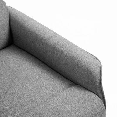 HOMCOM Power Lift Assist Recliner Chair For Elderly With Remote Control, Linen Fabric Upholstery Gray 7 HOMCOM Power Lift Assist Recliner Chair For Elderly With Remote Control, Linen Fabric Upholstery Gray - Image 5