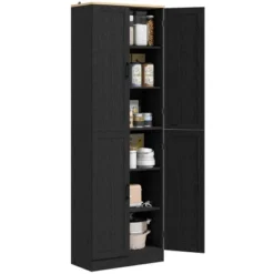HOMCOM 67" Freestanding Kitchen Pantry, 4-Door Storage Cabinet Organizer With Adjustable Shelves And Doors -Homcom Shop GUEST 52ceb500 6a48 497e 80d6 19c446b4b76b