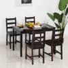HOMCOM 5 Piece Dining Room Table Set, Wooden Kitchen Table And Chairs For Dinette, Breakfast Nook -Homcom Shop GUEST 53f6abd3 1331 4849 8745 2e0c67748358