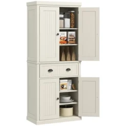 HOMCOM 72" Traditional Freestanding Kitchen Pantry Cabinet Cupboard With Doors And 3 Adjustable Shelves 20 HOMCOM 72" Traditional Freestanding Kitchen Pantry Cabinet Cupboard With Doors And 3 Adjustable Shelves -Homcom Shop GUEST 56f381c6 3d7d 467a 82e9 e9b33e571069