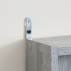 HOMCOM 5-storey Wall Shelf Display Cabinet, Shotglass Display Case With 2 Glass Doors And 4 Adjustable Shelves, Gray -Homcom Shop GUEST 58952681 6d6c 41e8 be10 a3cd0c269b91