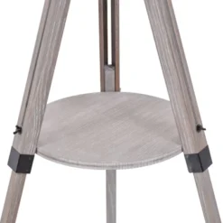 HOMCOM Multifunctional Floor Lamp With Shelf Height Adjustable Standing Lamp, Wood, And Beige -Homcom Shop GUEST 5ac7994f dcc9 46e7 97cf 9e8cf09e0364