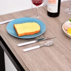 HOMCOM 5-Piece Dining Table Furniture Set Modern Industrial Table With 4 Chairs For Dining Room, Kitchen 14 HOMCOM 5-Piece Dining Table Furniture Set Modern Industrial Table With 4 Chairs For Dining Room, Kitchen -Homcom Shop GUEST 5b15f87f 0ab3 4a4d 95d7 f7bc486cf81e