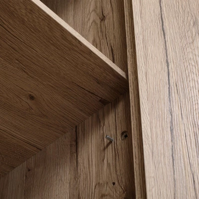 HOMCOM 72" Freestanding 4-Door Kitchen Pantry, Storage Cabinet Organizer With 4-Tiers, And Adjustable Shelves, Natural 7 HOMCOM 72" Freestanding 4-Door Kitchen Pantry, Storage Cabinet Organizer With 4-Tiers, And Adjustable Shelves, Natural - Image 5